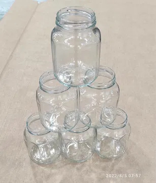 Банка стекляная шестиграник 0,45